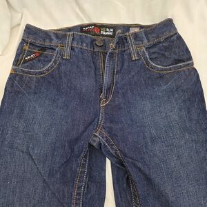 Ariat Men's Dark Blue Slim Straight Jeans